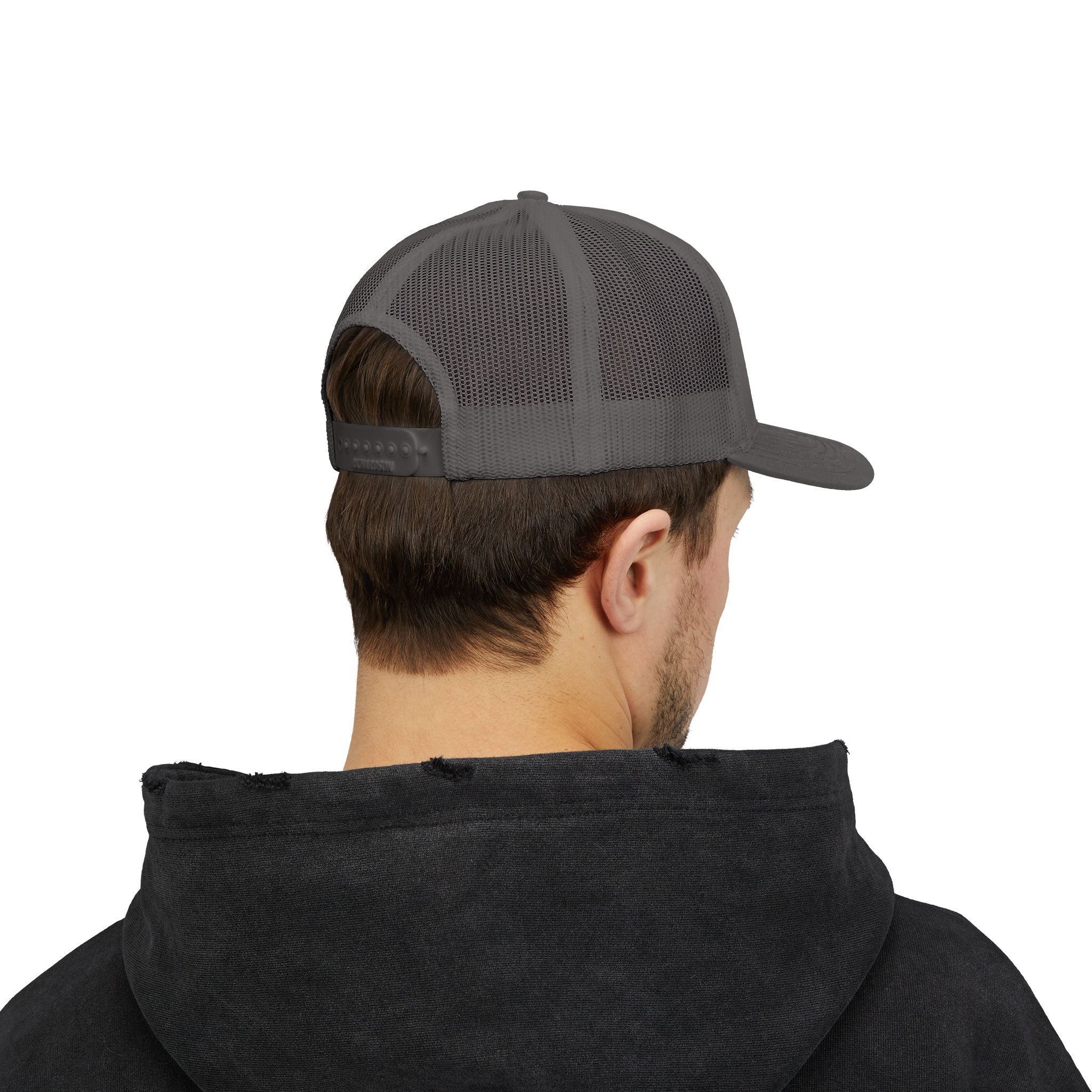 Embroidered Gold Feathered Surfboard Cross Snapback Trucker Cap