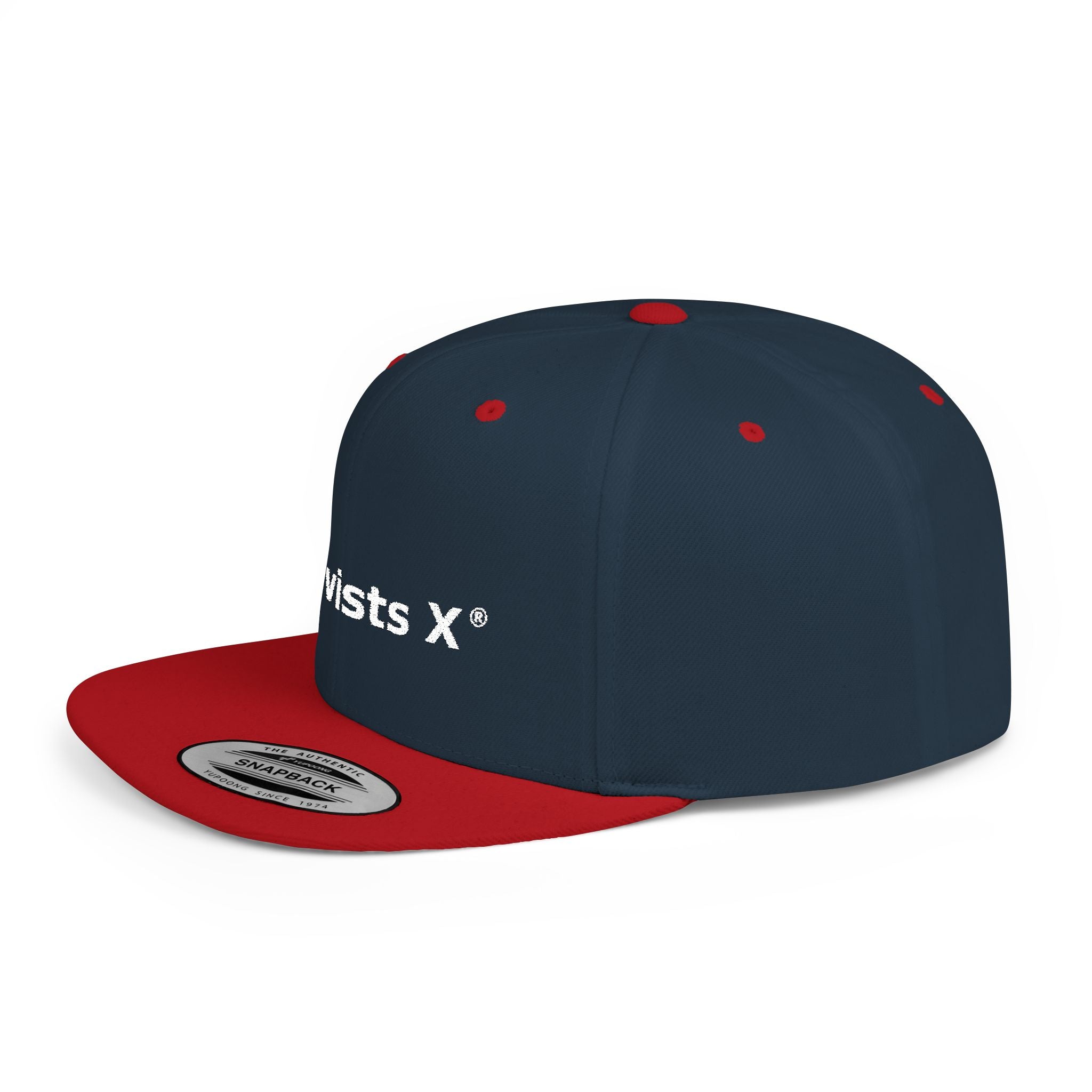 Snapback Hat — "Activists X" Embroidered Flat Bill Cap