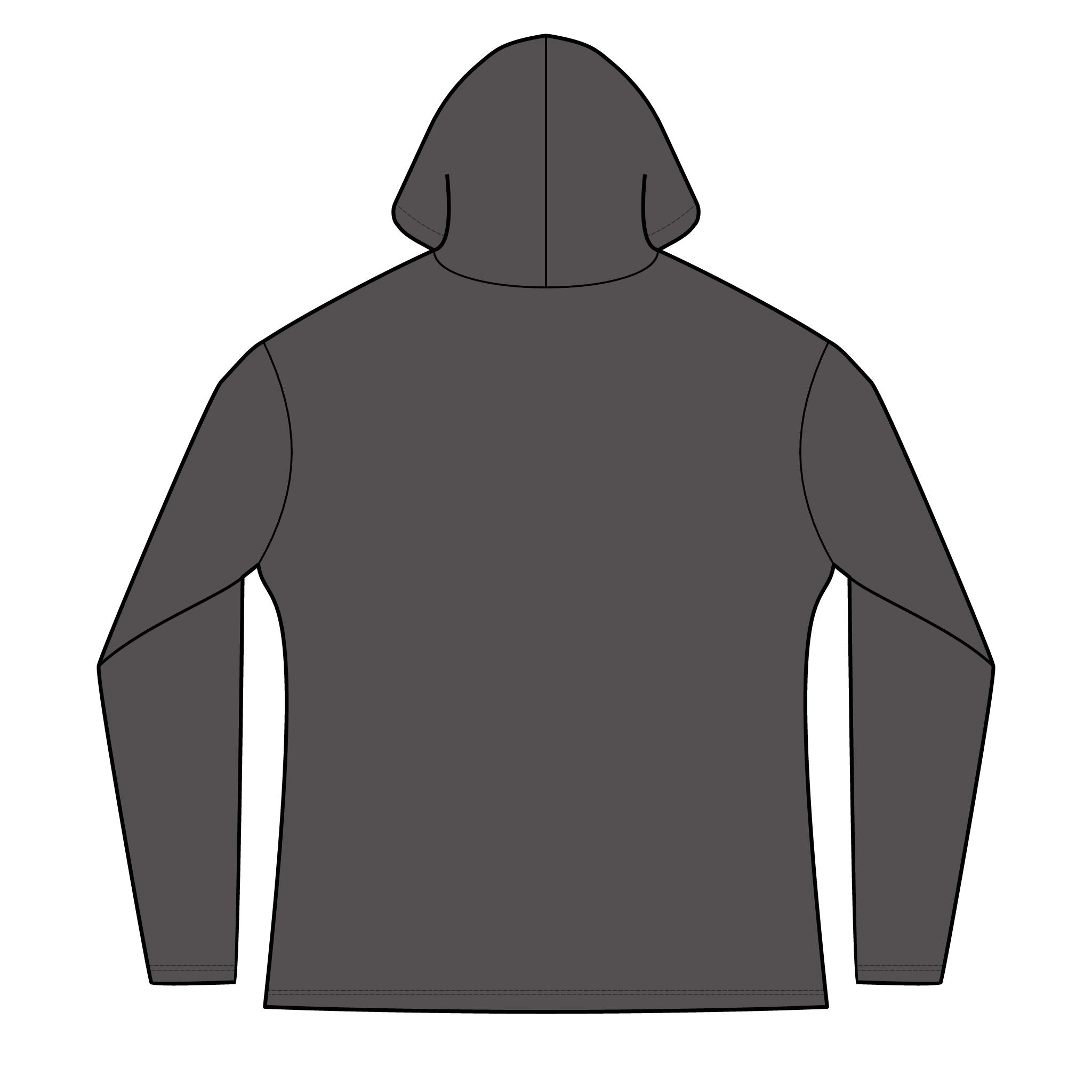 Activists X® Women’s Gray Long Sleeve Hoodie | Small Red feathered X Chest Design