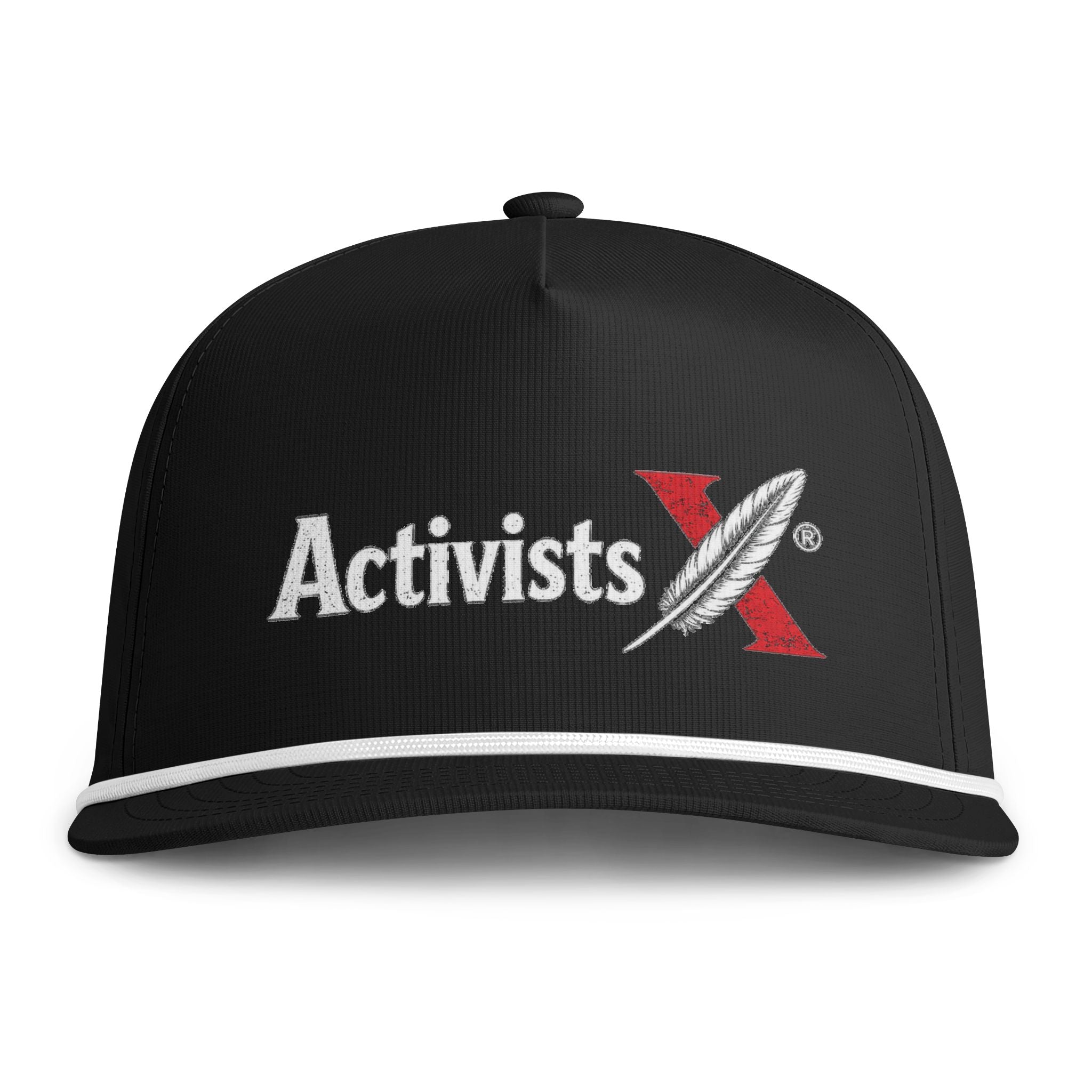 Activists X Rope-Trim Cap — Embroidered Social Justice Hat
