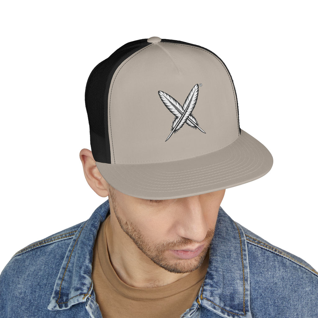 5 Panel Trucker Cap — "Who Were We Before They Renamed Us?" Historical Identity Statement Hat