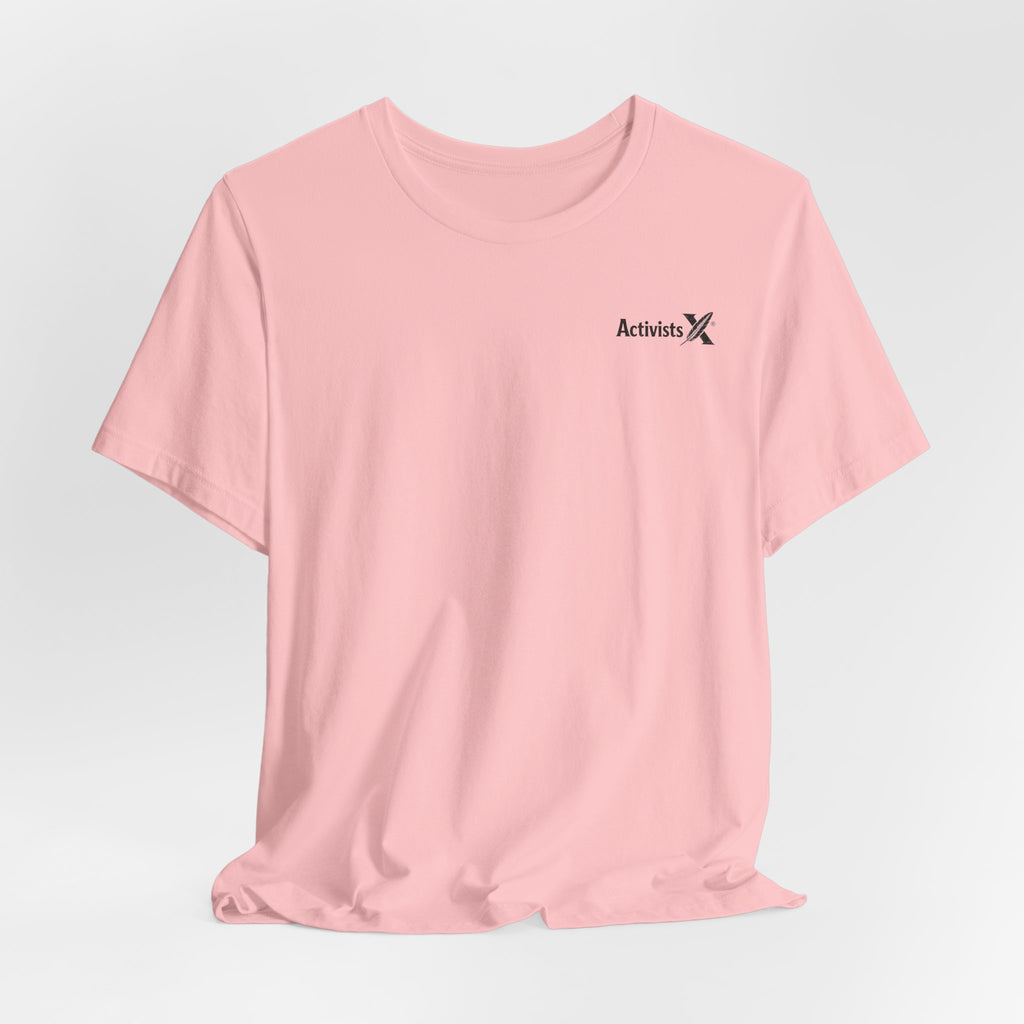 Activist X Minimalist Tee — Small Chest Logo Shirt