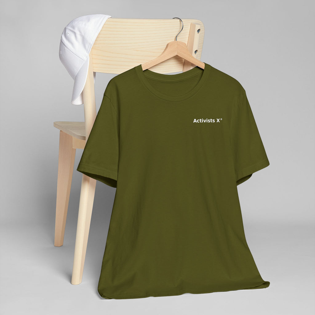 Activists X® Statement T-Shirt — Bold Wordmark for Community, Resistance & Cultural Pride