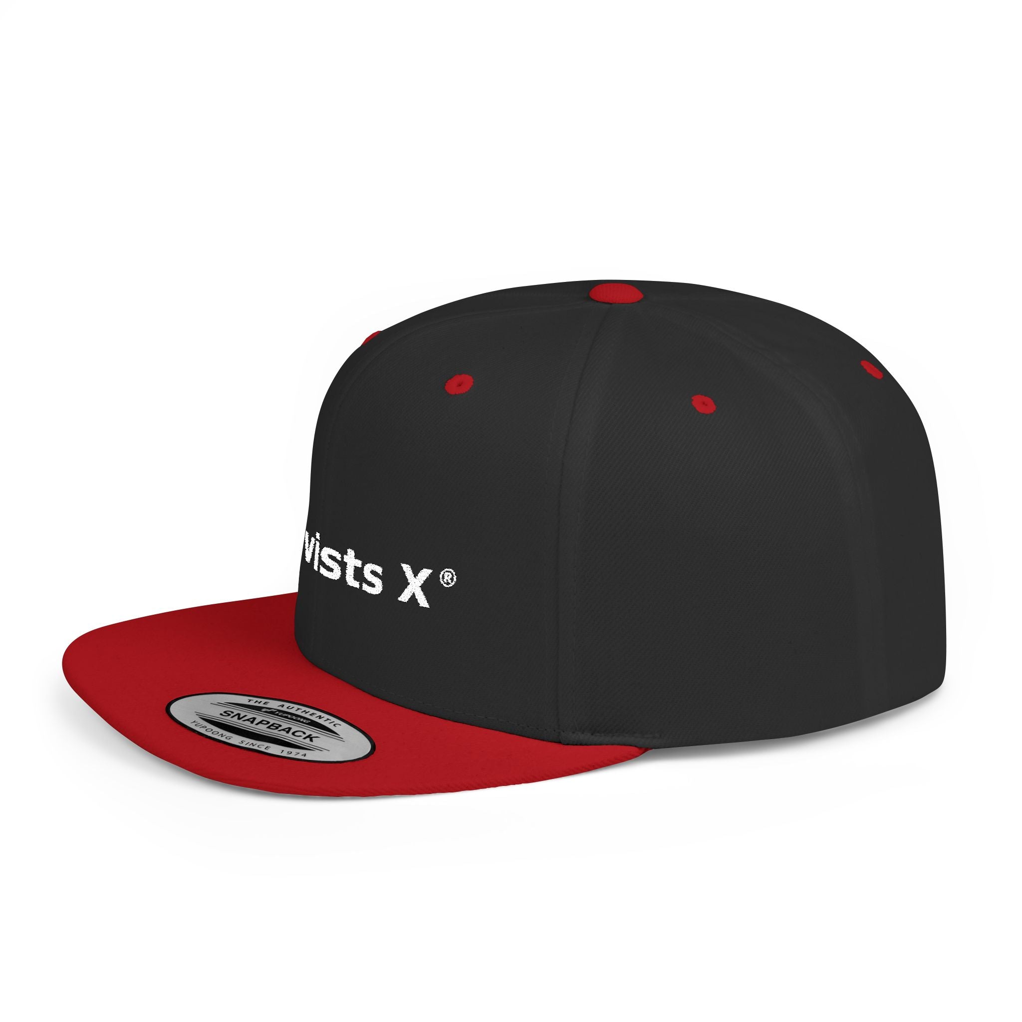 Snapback Hat — "Activists X" Embroidered Flat Bill Cap