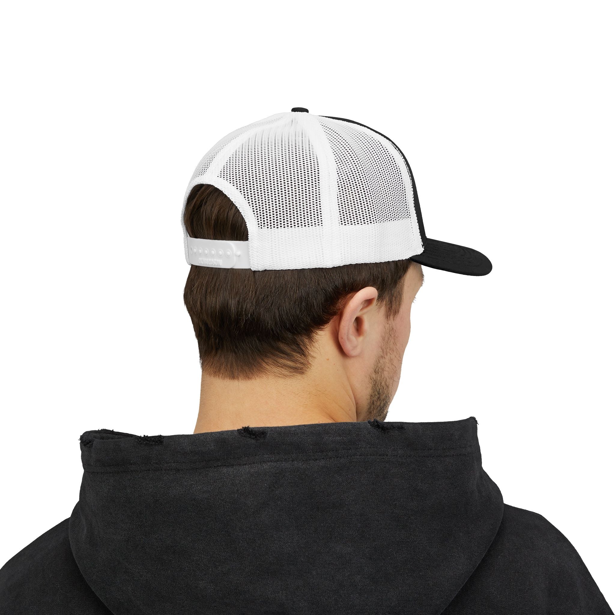 Embroidered Gold Feathered Surfboard Cross Snapback Trucker Cap