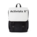 Activists X Shoulder Backpack — Minimalist Protest Logo Daypack