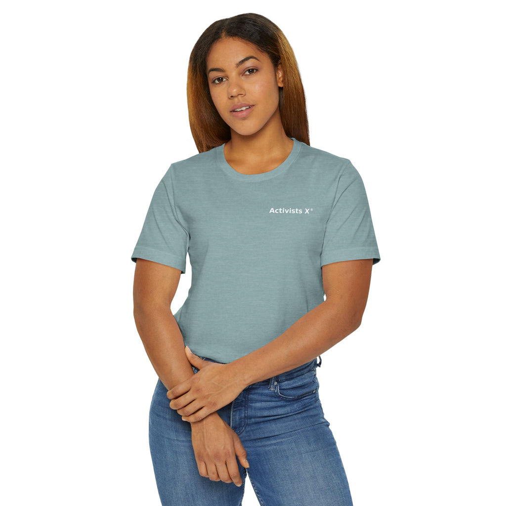Activists X® Statement T-Shirt — Bold Wordmark for Community, Resistance & Cultural Pride