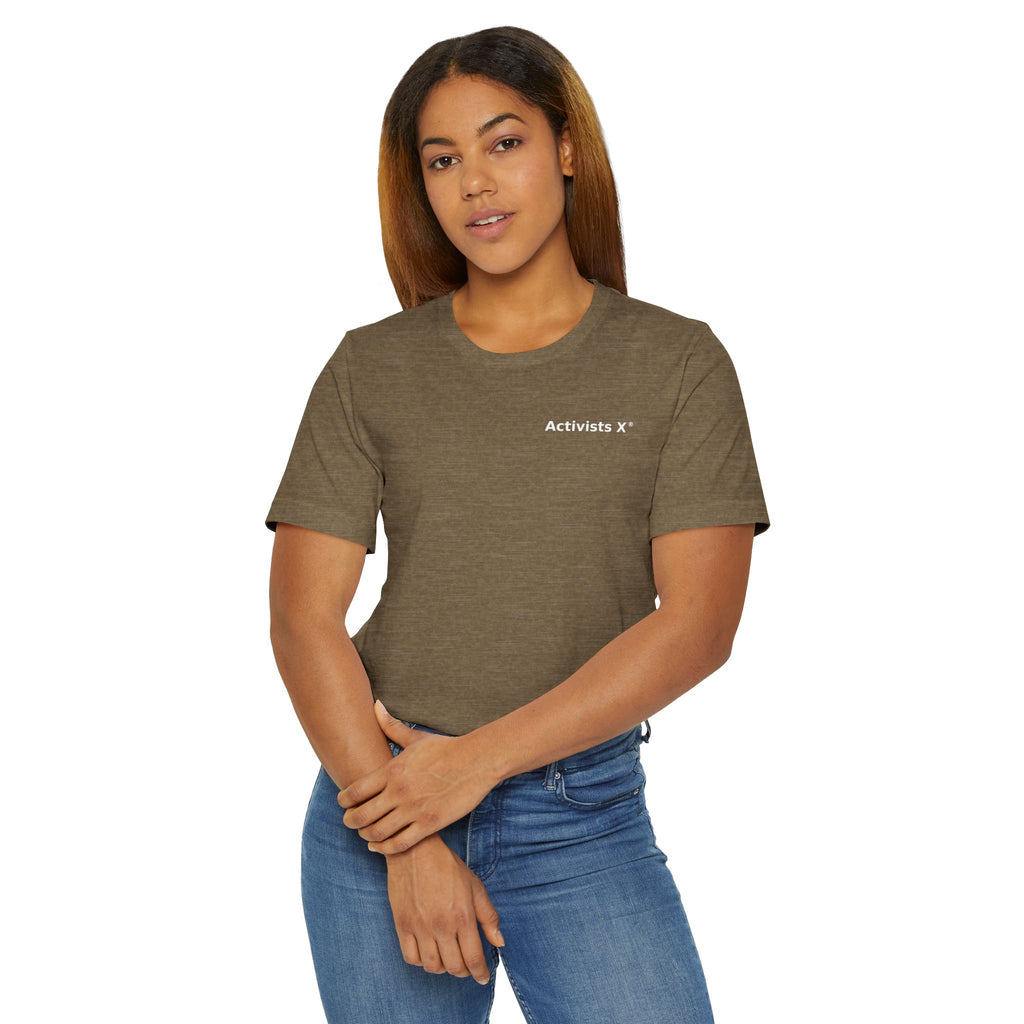 Activists X® Statement T-Shirt — Bold Wordmark for Community, Resistance & Cultural Pride