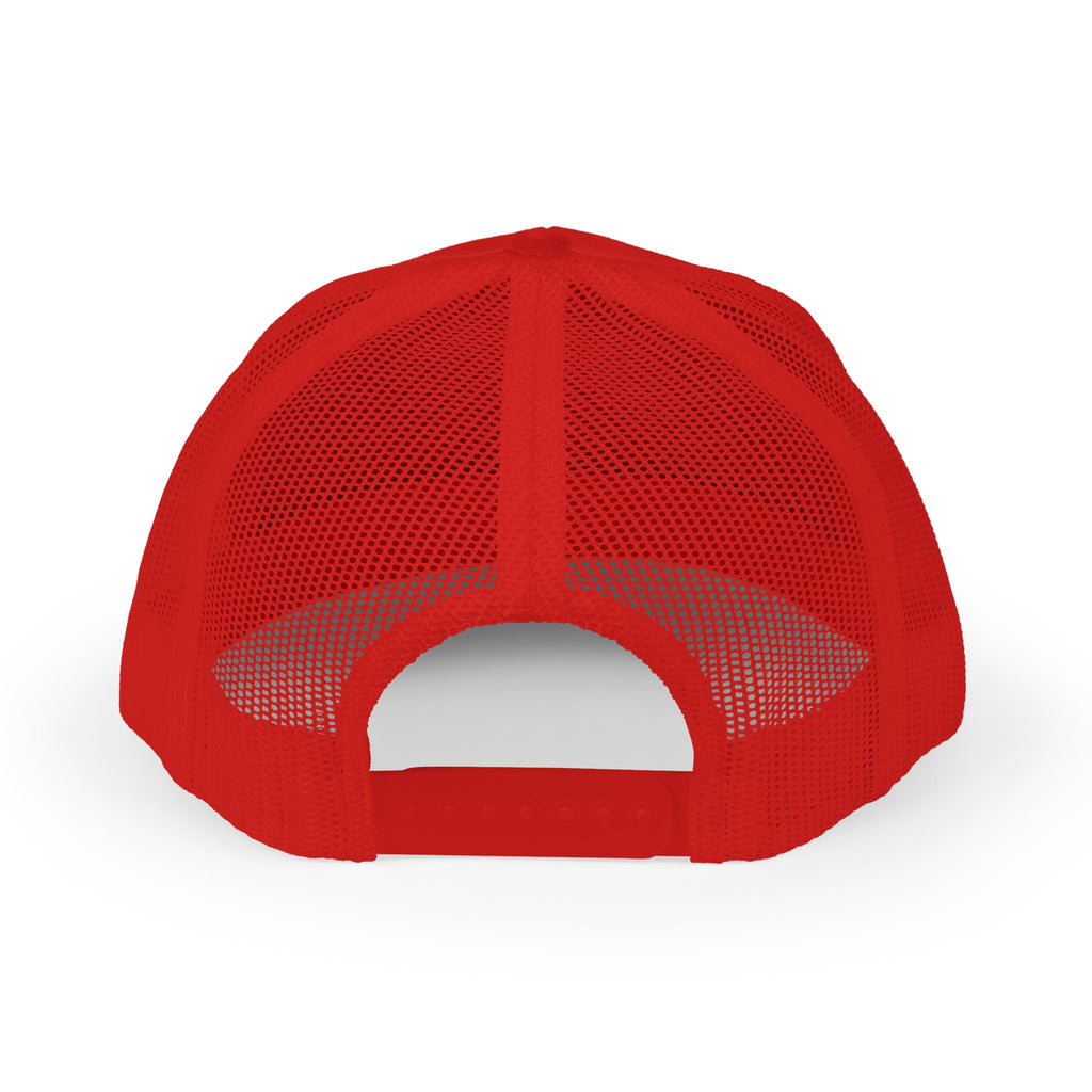 Embroidered Gold Feathered Surfboard Cross Snapback Trucker Cap