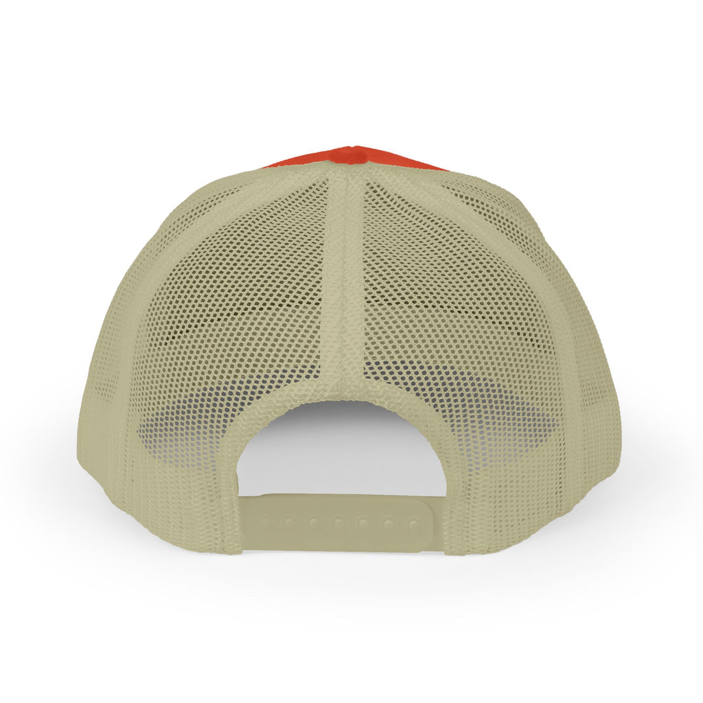 Embroidered Gold Feathered Surfboard Cross Snapback Trucker Cap