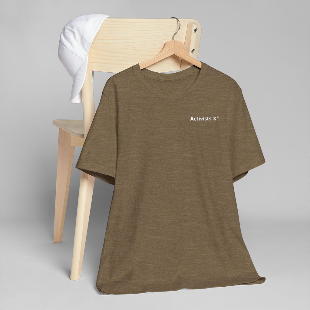 Activists X® Statement T-Shirt — Bold Wordmark for Community, Resistance & Cultural Pride
