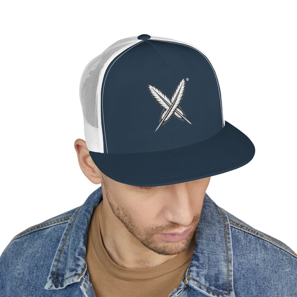 5 Panel Trucker Cap — "Who Were We Before They Renamed Us?" Historical Identity Statement Hat
