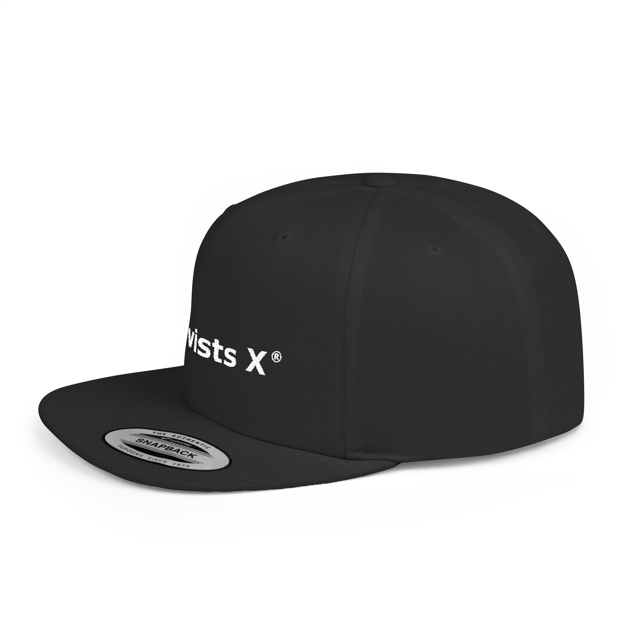 Snapback Hat — "Activists X" Embroidered Flat Bill Cap
