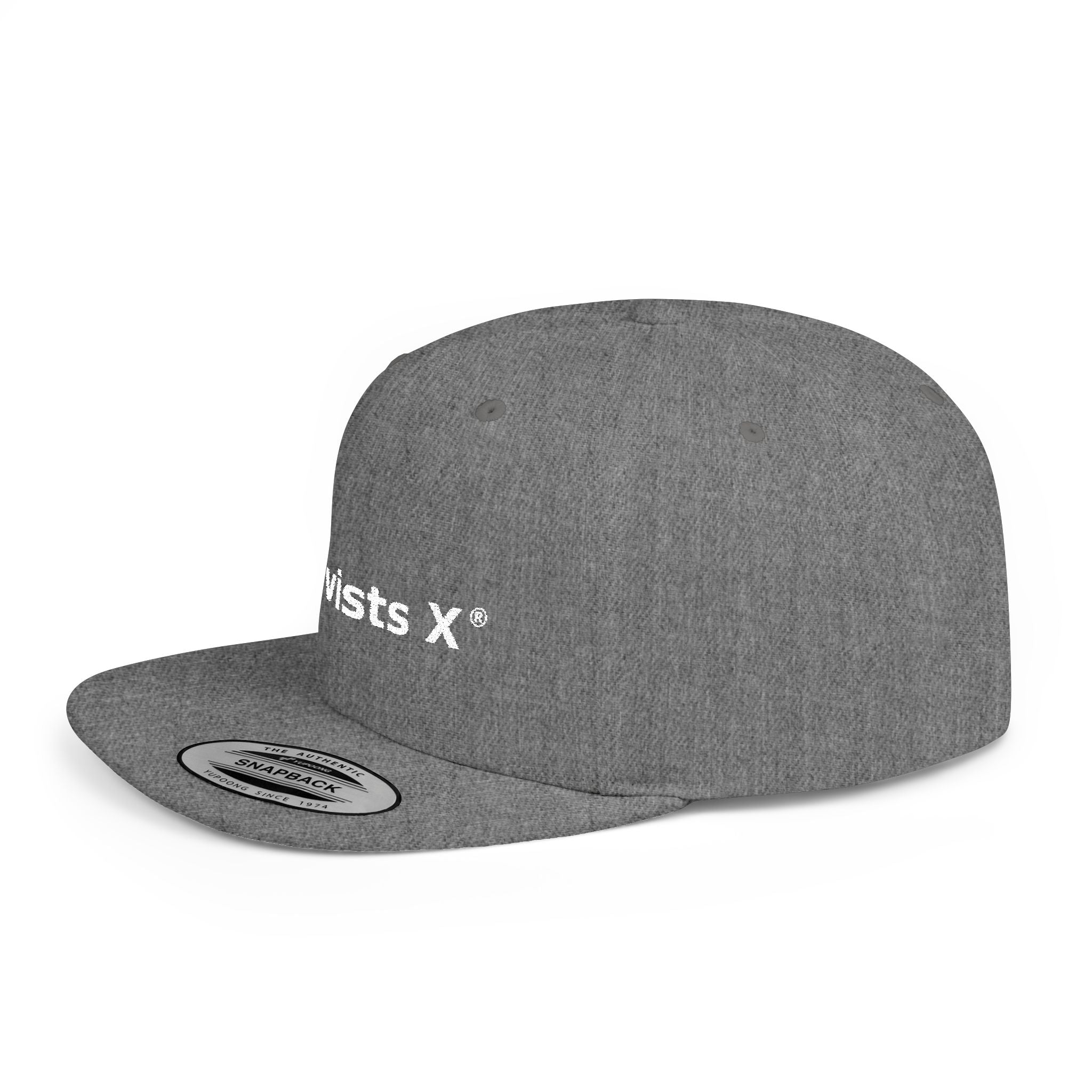 Snapback Hat — "Activists X" Embroidered Flat Bill Cap
