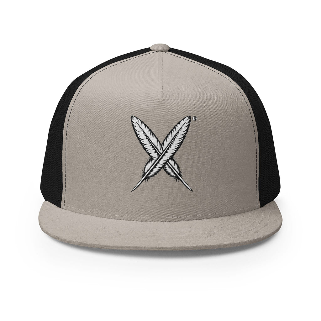 5 Panel Trucker Cap — "Who Were We Before They Renamed Us?" Historical Identity Statement Hat