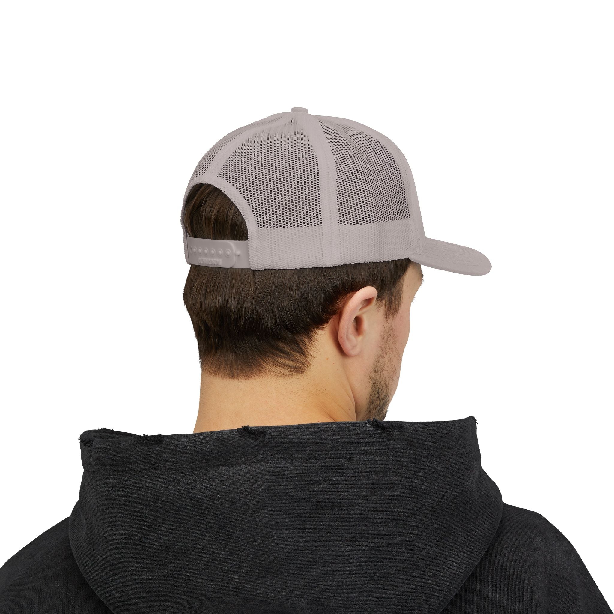 Embroidered Gold Feathered Surfboard Cross Snapback Trucker Cap