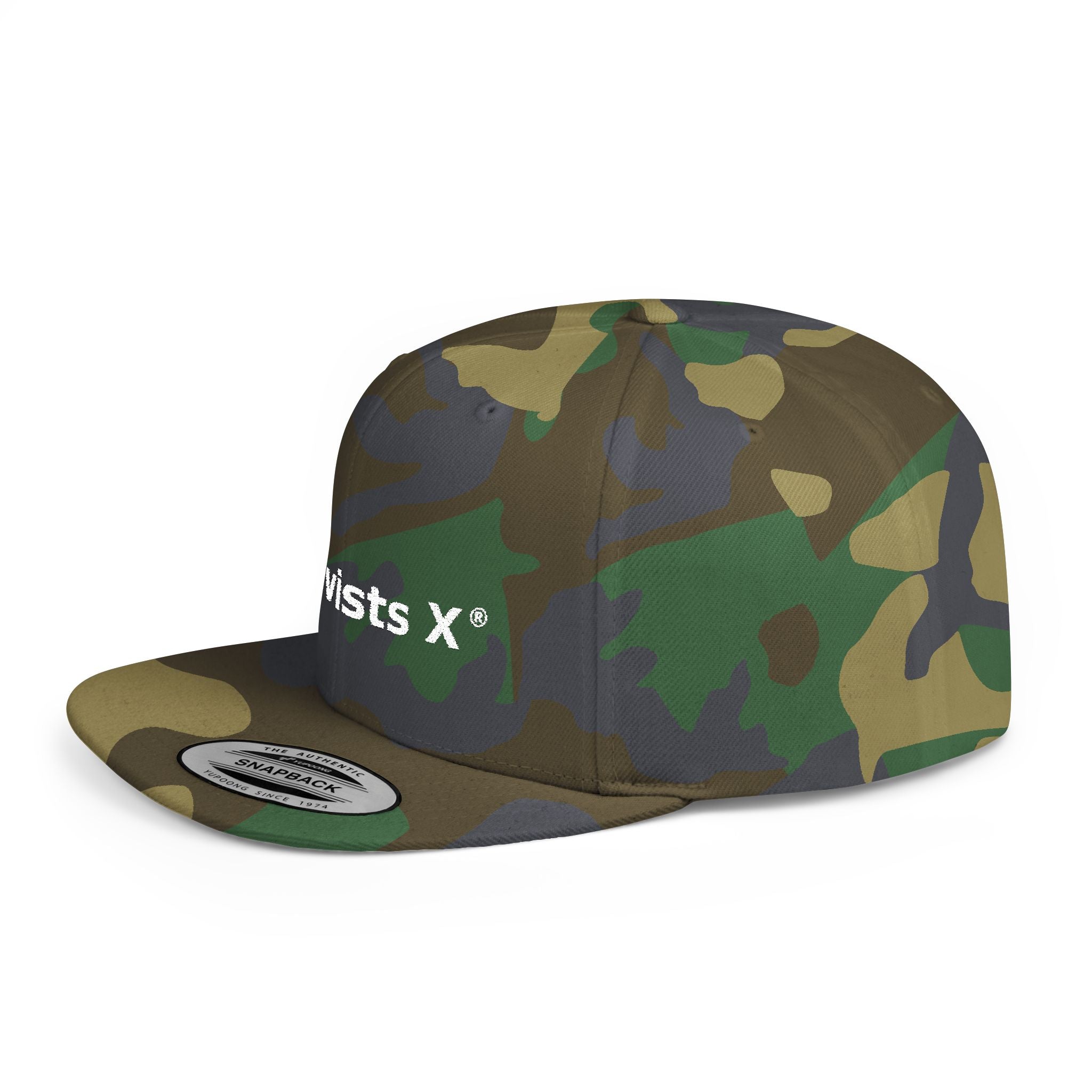 Snapback Hat — "Activists X" Embroidered Flat Bill Cap