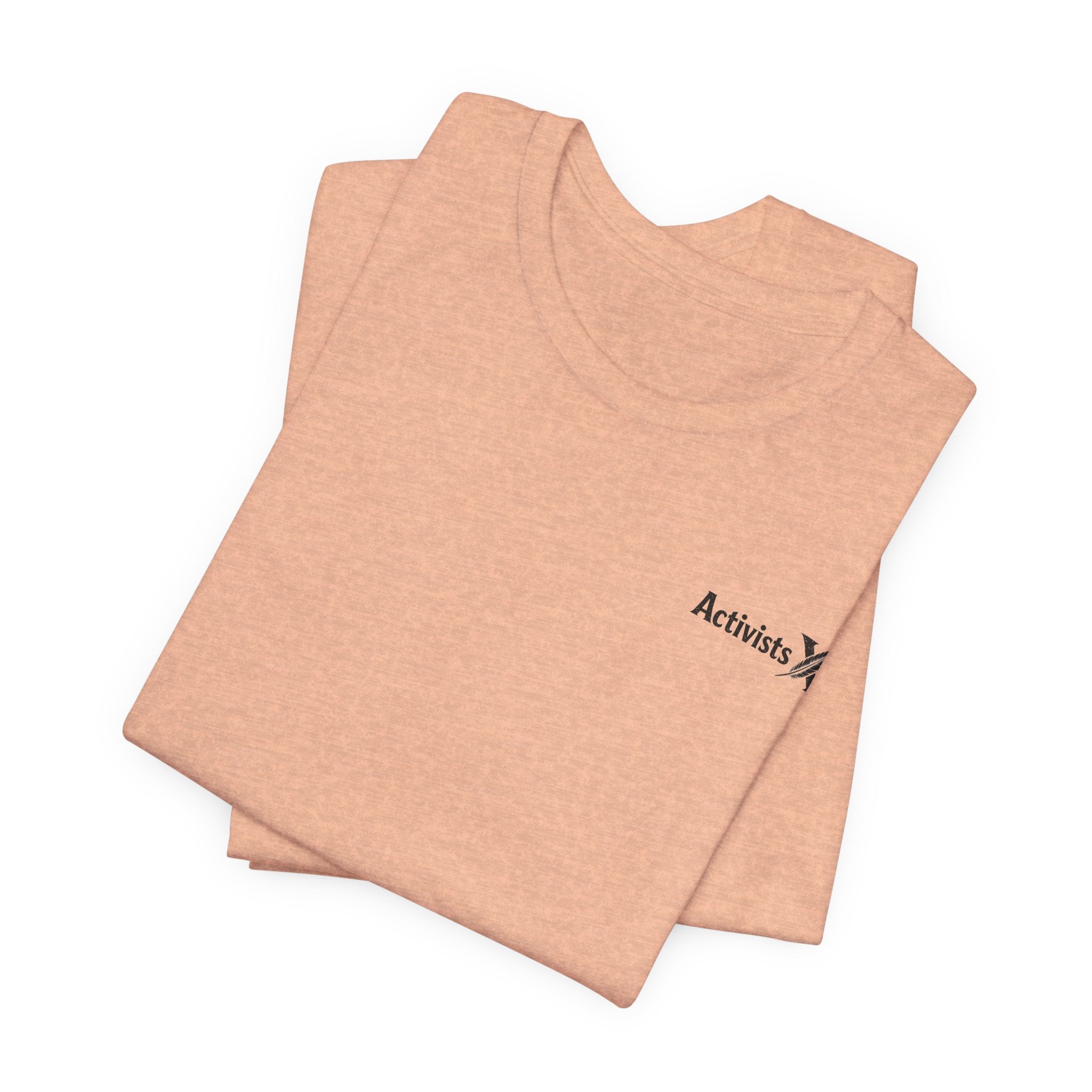 Activist X Minimalist Tee — Small Chest Logo Shirt