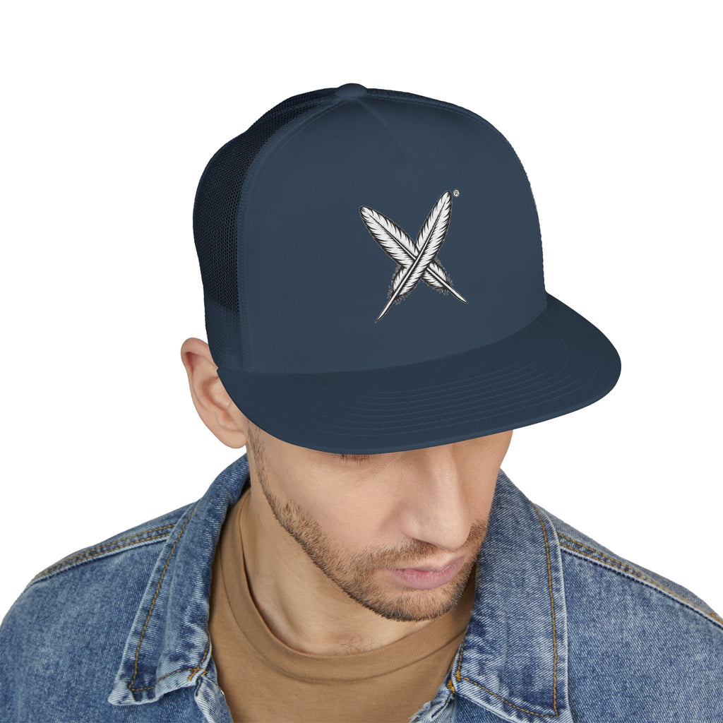 5 Panel Trucker Cap — "Who Were We Before They Renamed Us?" Historical Identity Statement Hat