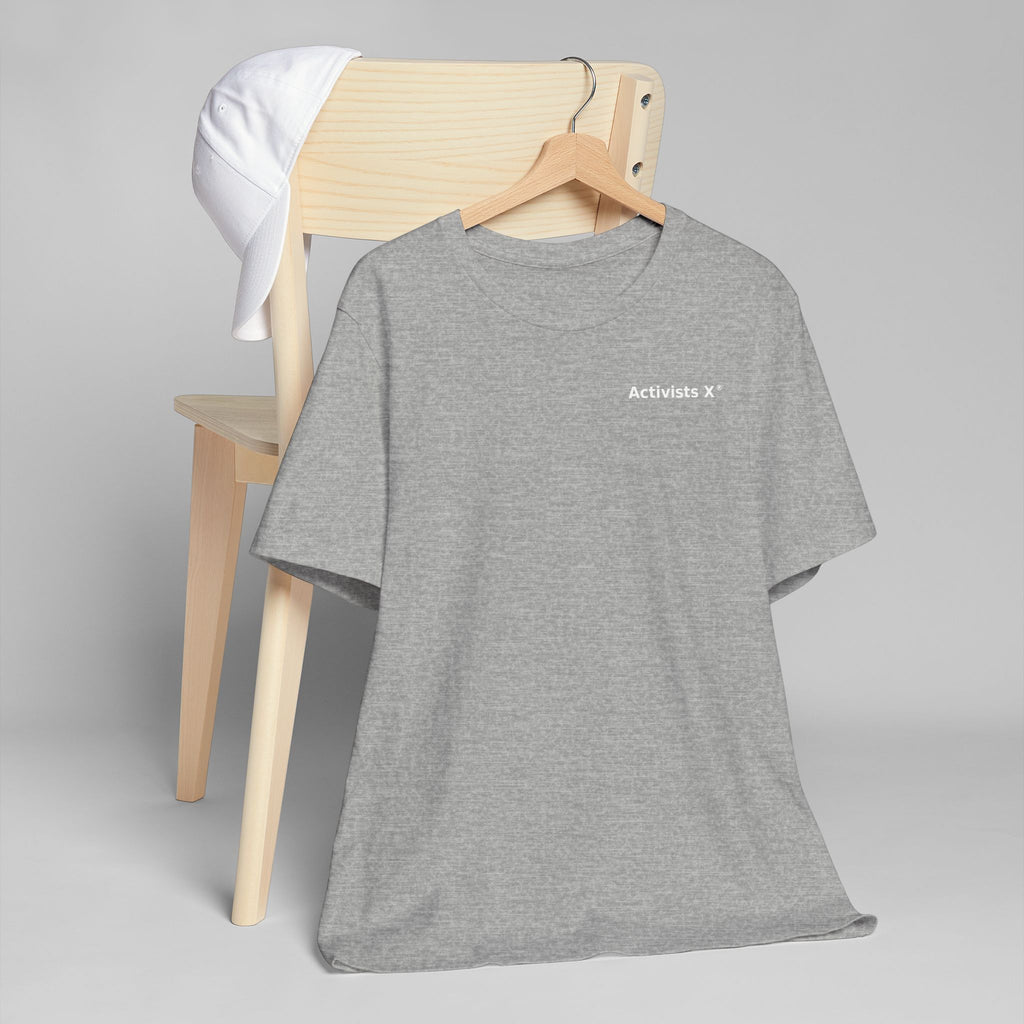 Activists X® Statement T-Shirt — Bold Wordmark for Community, Resistance & Cultural Pride
