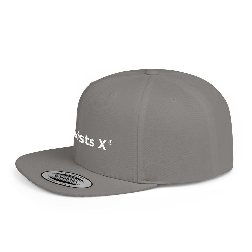 Snapback Hat — "Activists X" Embroidered Flat Bill Cap