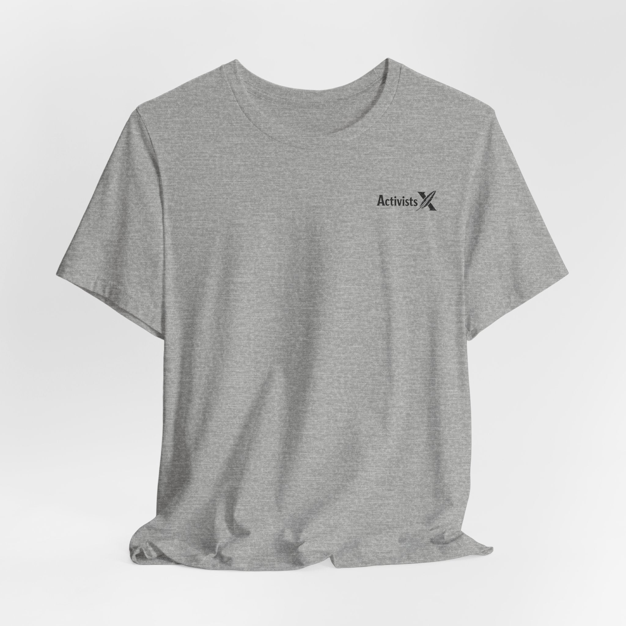Activist X Minimalist Tee — Small Chest Logo Shirt