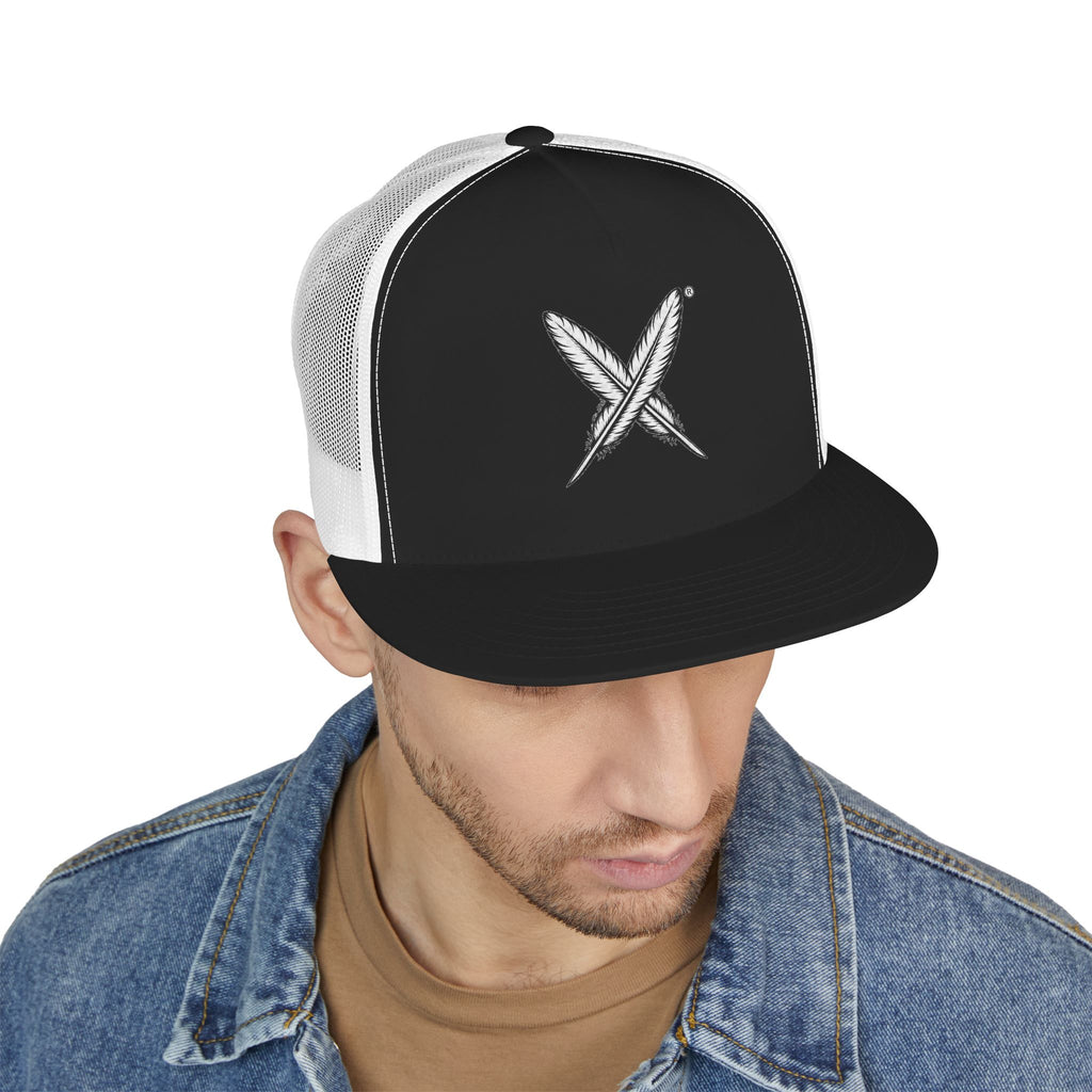 5 Panel Trucker Cap — "Who Were We Before They Renamed Us?" Historical Identity Statement Hat