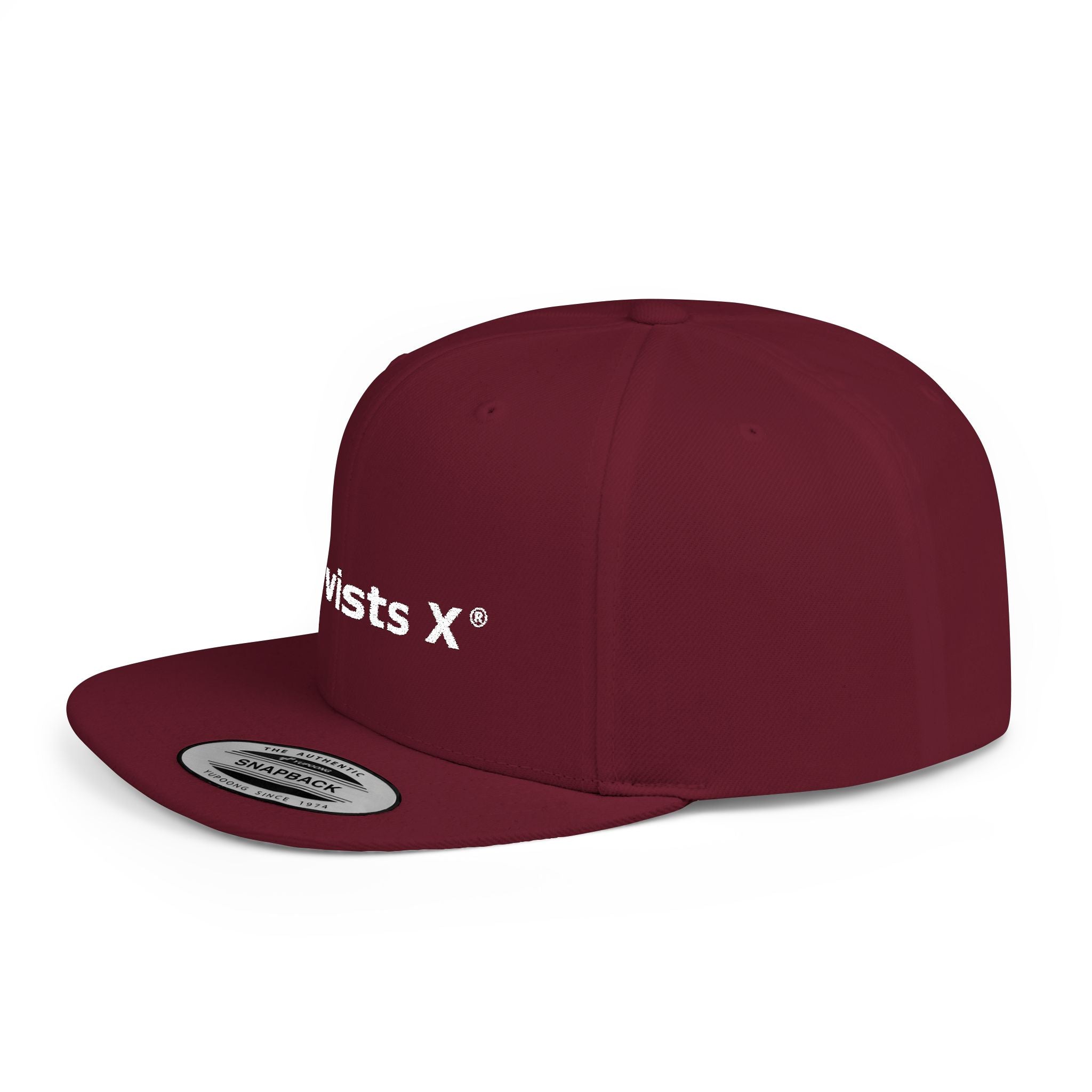 Snapback Hat — "Activists X" Embroidered Flat Bill Cap