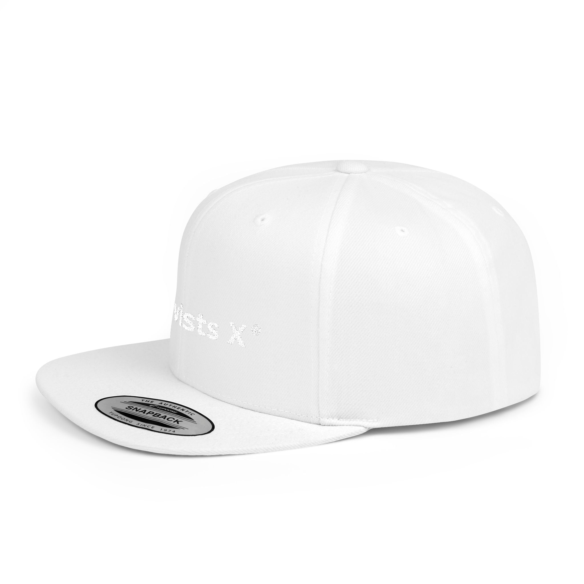 Snapback Hat — "Activists X" Embroidered Flat Bill Cap