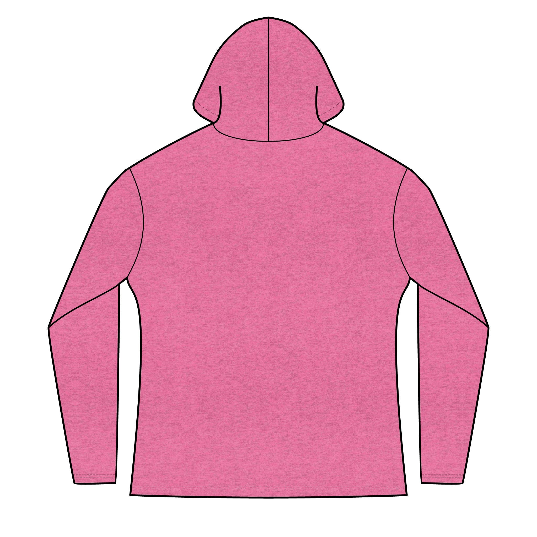 Activists X® Women’s Gray Long Sleeve Hoodie | Small Red feathered X Chest Design