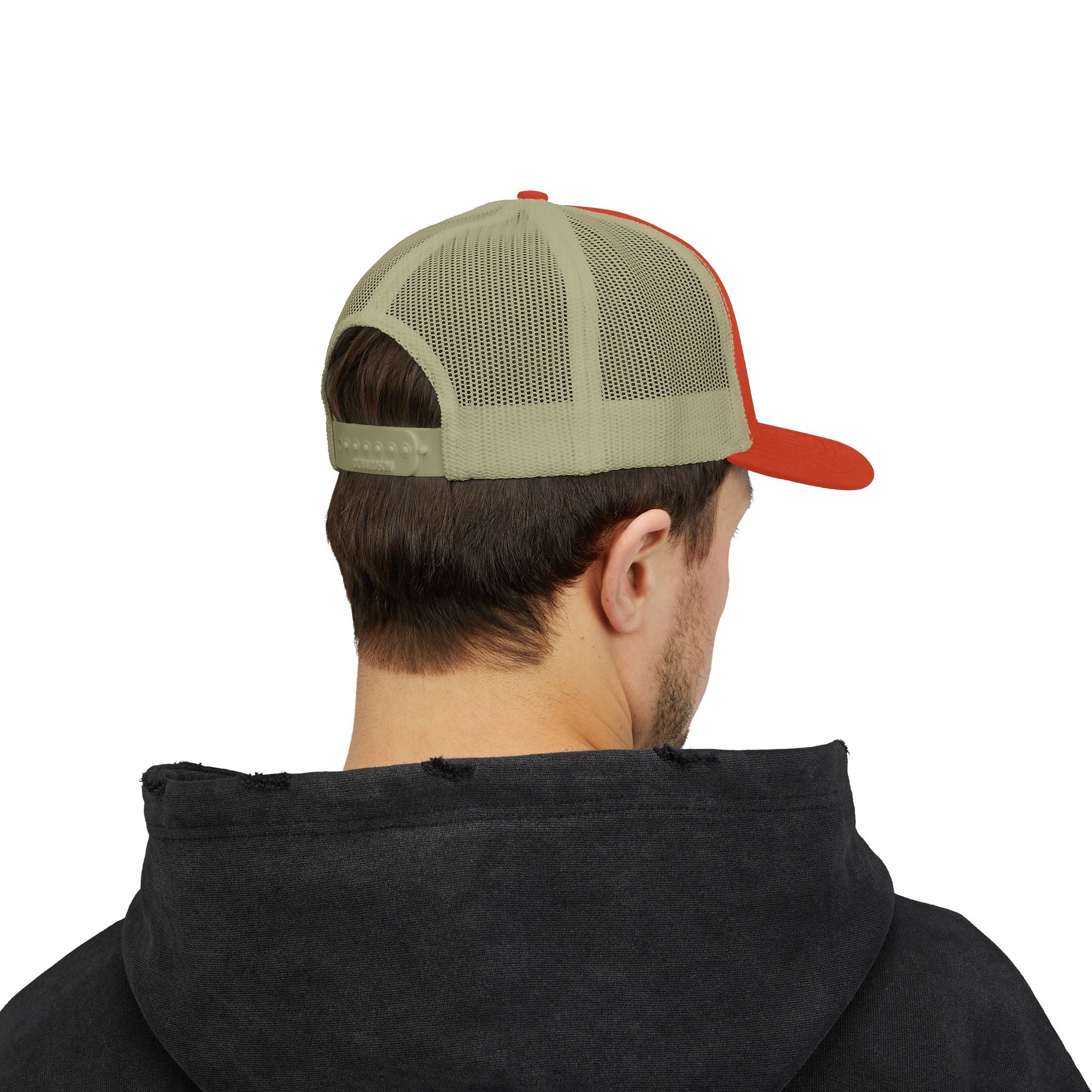 Embroidered Gold Feathered Surfboard Cross Snapback Trucker Cap