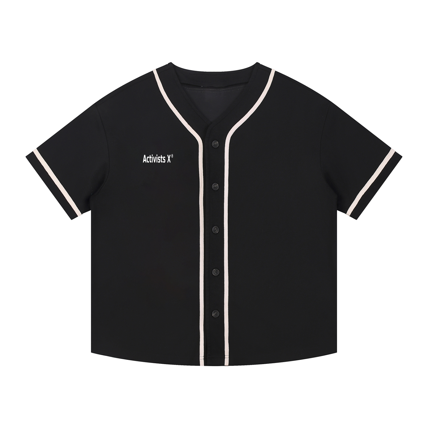 Activists X Contrast Piped Button-Up Jersey