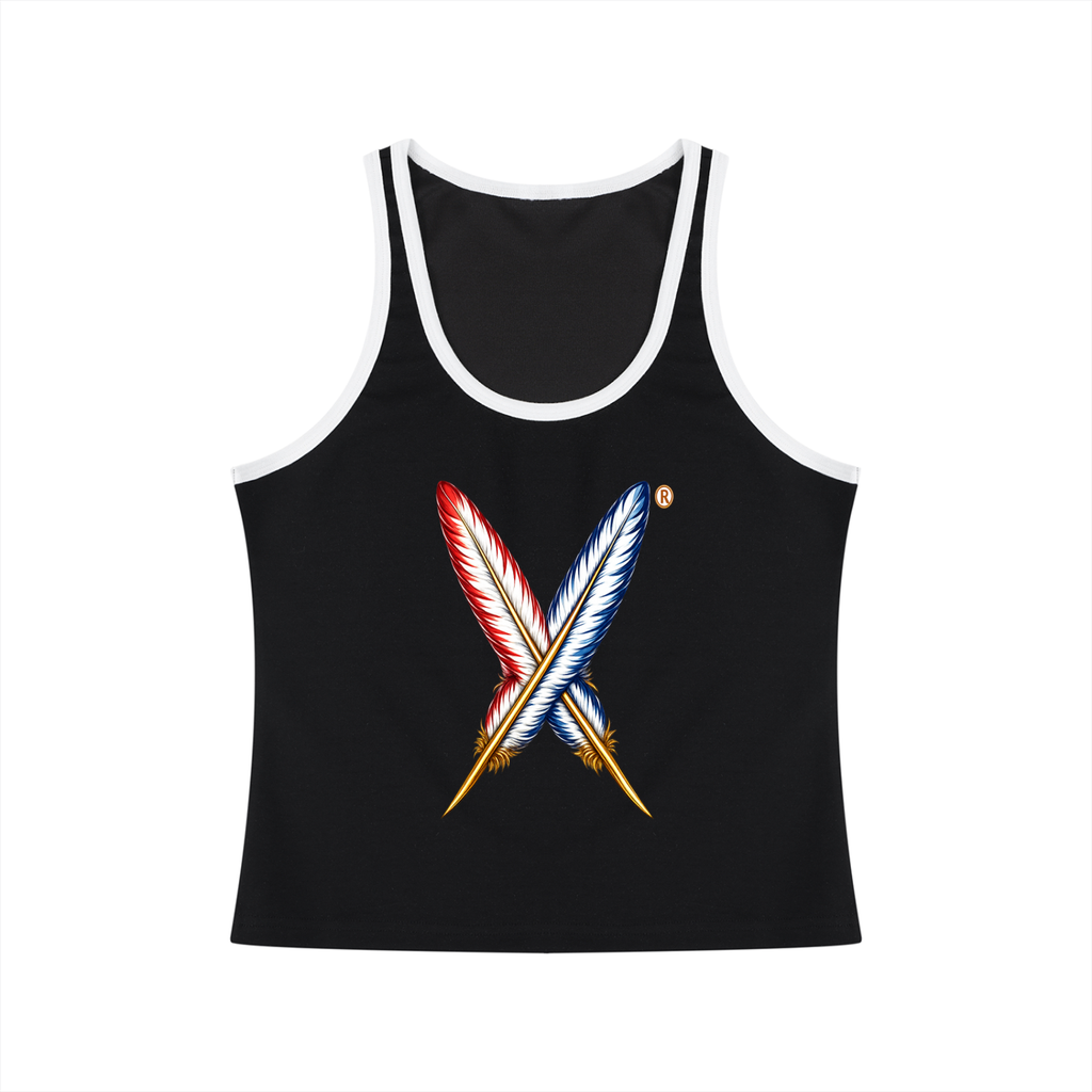 Activists X Women's Color Block Cropped Tank Top
