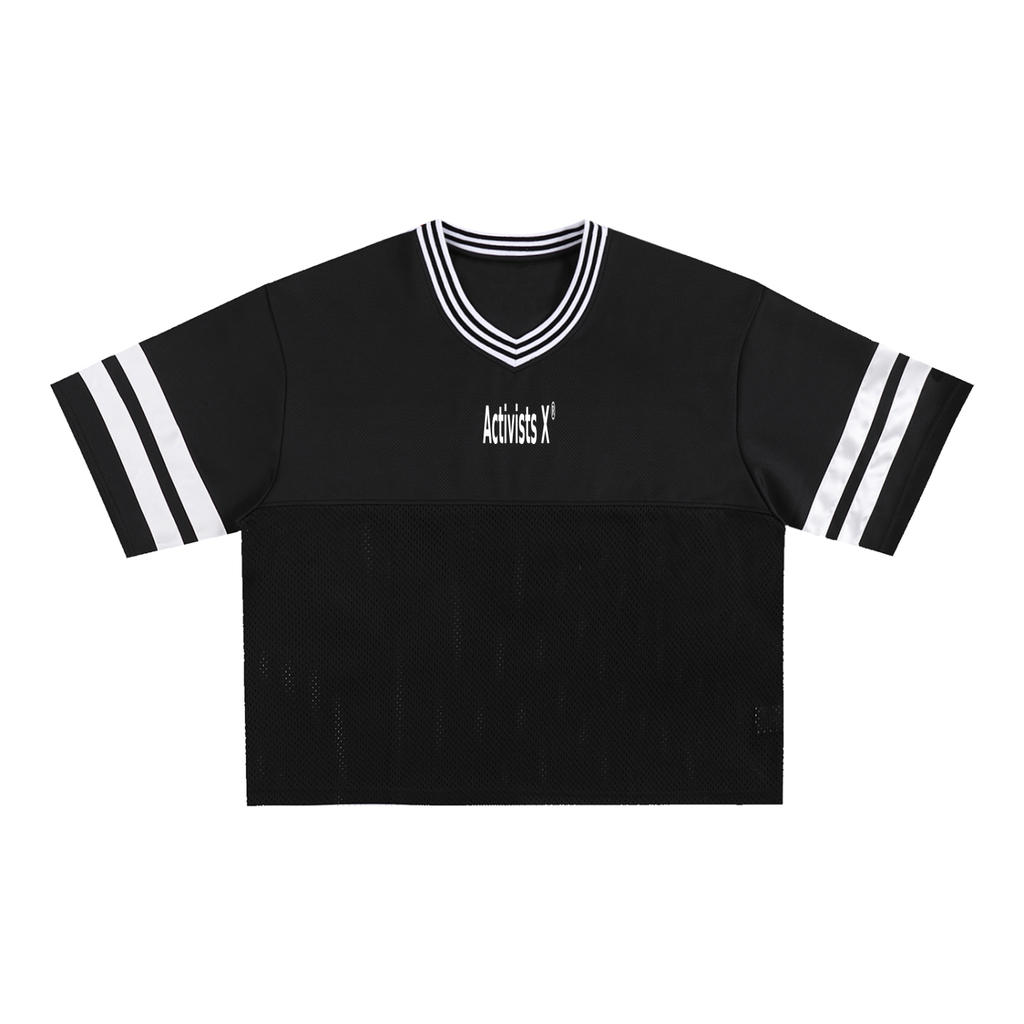 Taped Mesh Boxy T-Shirt